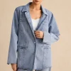 Denim Pocket Buttons Long Sleeve Outerwear>MICAS Clearance
