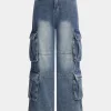 Denim Pocket Wide Leg Pant Jeans>MICAS New