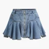 Denim Ruffle Skirt>MICAS Outlet
