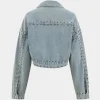 Denim Studded Long Sleeve Outerwear>MICAS Online