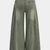Denim Washed Wide Leg Jean>MICAS Online
