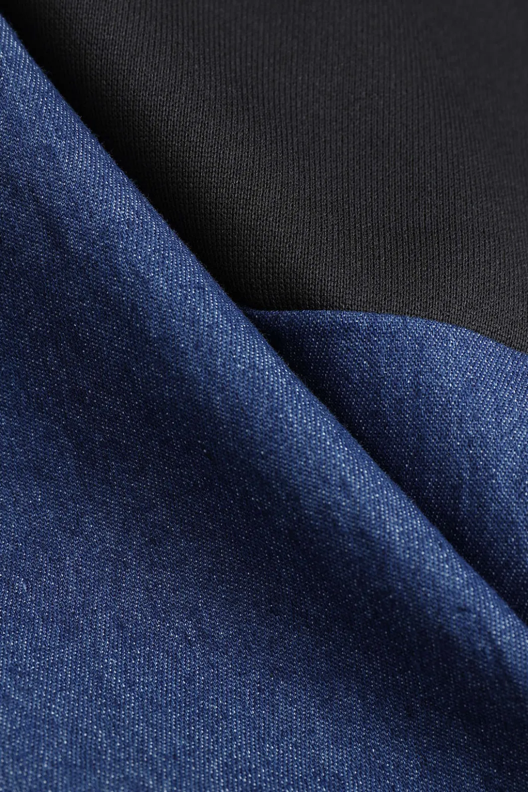 Denim Zipper Patchwork Jacket And Trousers Set>MICAS Fashion