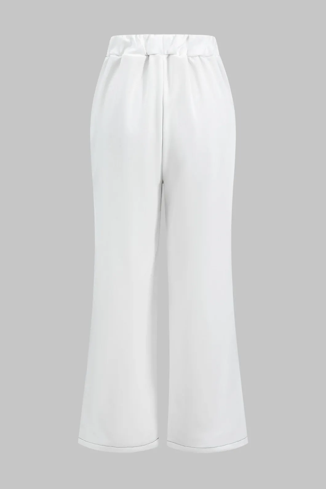 Denim Zipper Patchwork Jacket And Trousers Set>MICAS Fashion