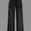 Double Waistband Color Block Trousers>MICAS Sale