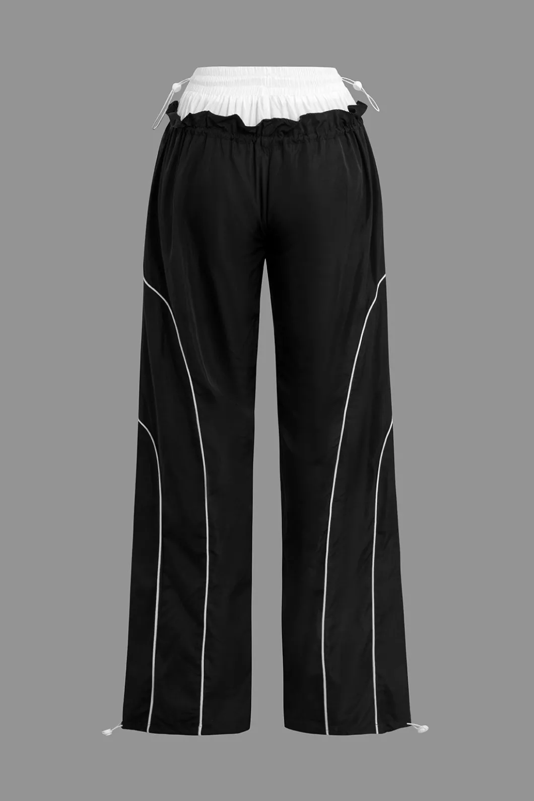 Double Waistband Color Block Trousers>MICAS Sale