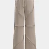 Drawstrings Zipper Wide Leg Trousers>MICAS Sale