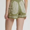 Embroidered High-Waist Shorts>MICAS New