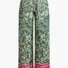 Ethnic Floral Print Wide Leg Pants>MICAS Clearance