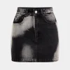 Faded Denim Pocket Button Skirt>MICAS Online