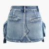 Faded Pocket Denim Mini Skirt>MICAS Clearance