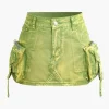 Faded Pocket Denim Mini Skirt>MICAS Clearance