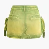 Faded Pocket Denim Mini Skirt>MICAS Clearance