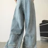 Faded Wide Leg Jeans>MICAS Online