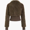 Faux Fur Knit Zipper Cardigan>MICAS Clearance