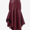 Faux Leather Asymmetrical Skirt>MICAS Discount