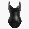 Faux Leather Bodysuit>MICAS Sale