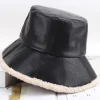 Faux Leather Bucket Hat>MICAS Hot