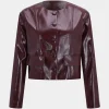 Faux Leather Buttoned Pocket Jacket>MICAS Hot