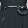 Faux Leather Chain Mini Pocket Waist Belt>MICAS Online