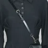 Faux Leather Chain Mini Pocket Waist Belt>MICAS Online