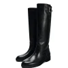 Faux Leather Chunky Heel Round Toe Mid Calf Boots>MICAS Discount