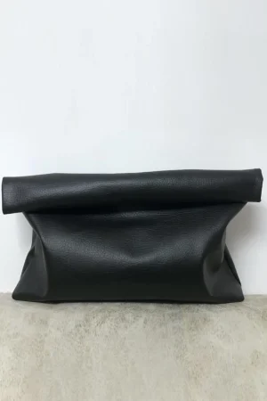 Faux Leather Clutch Bag>MICAS New