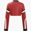 Faux Leather Crop Jacket>MICAS New