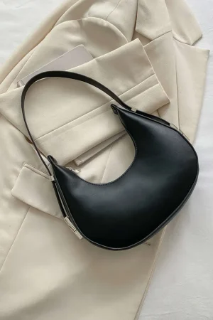 Faux Leather Cross-Body Bag>MICAS New