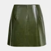 Faux Leather Fake Pockets Skirt>MICAS Hot