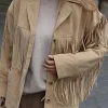 Faux Leather Fringe Jacket>MICAS Best