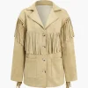 Faux Leather Fringe Jacket>MICAS Best