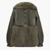 Faux Leather Fur Patchwork Coat>MICAS Fashion
