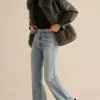Faux Leather Fur Patchwork Coat>MICAS Fashion