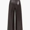 Faux Leather High Waist Trousers>MICAS Clearance