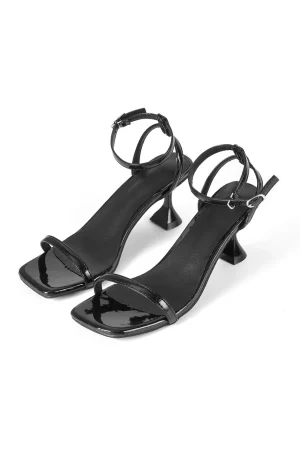 Faux Leather Open Toe Heels>MICAS Clearance