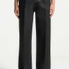 Faux Leather Patchwork Trousers>MICAS Clearance