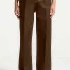 Faux Leather Patchwork Trousers>MICAS Clearance