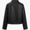 Faux Leather Zipper Jacket>MICAS Discount