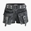 Flap Pocket Cargo Denim Shorts>MICAS Clearance