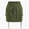 Flap Pocket Cargo Mini Skirt>MICAS Clearance