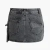 Flap Pocket Denim Skirt>MICAS Outlet