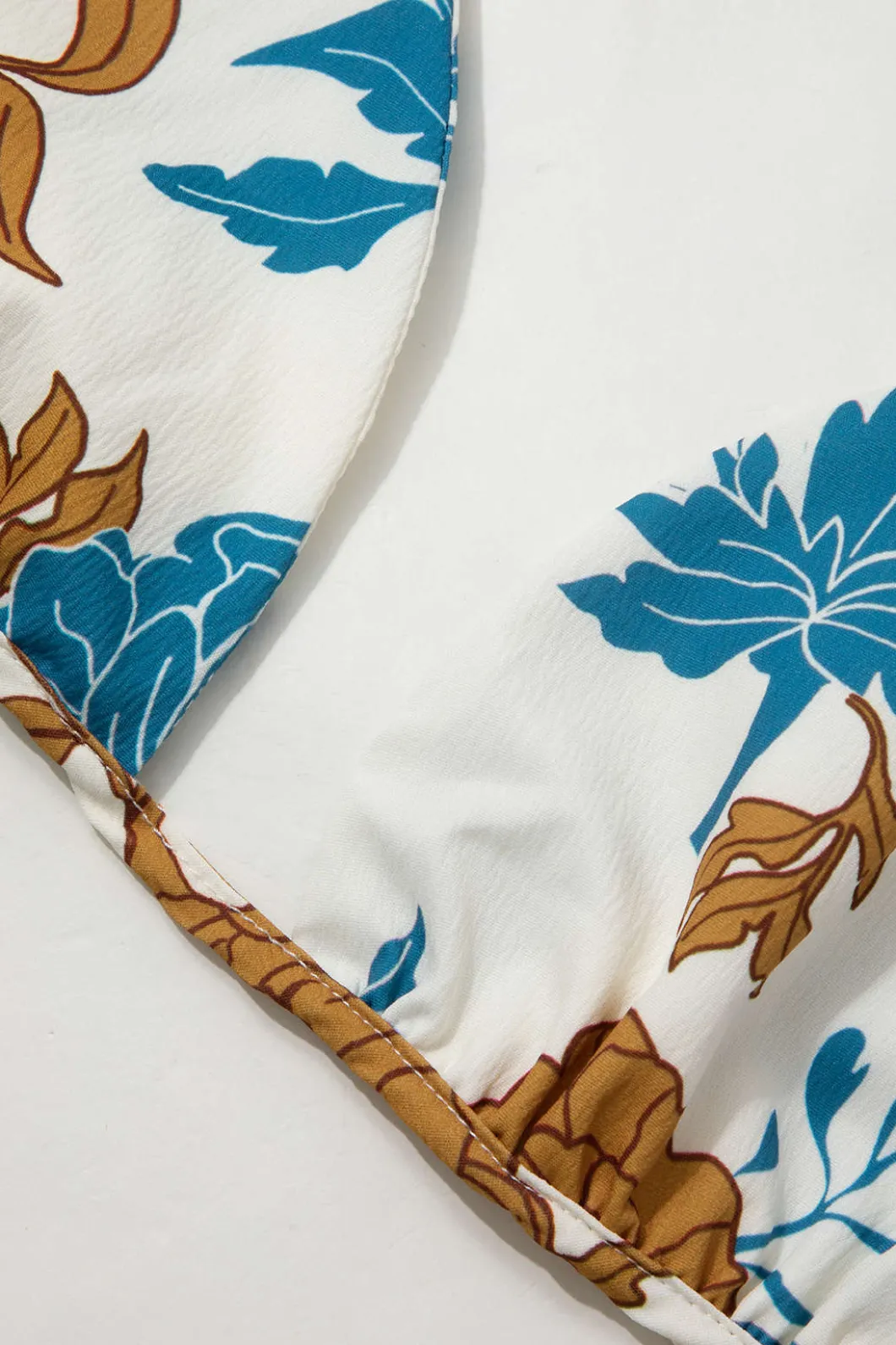 Floral Bra Top And Pocket Shorts And Shirt 3PC Set>MICAS Hot