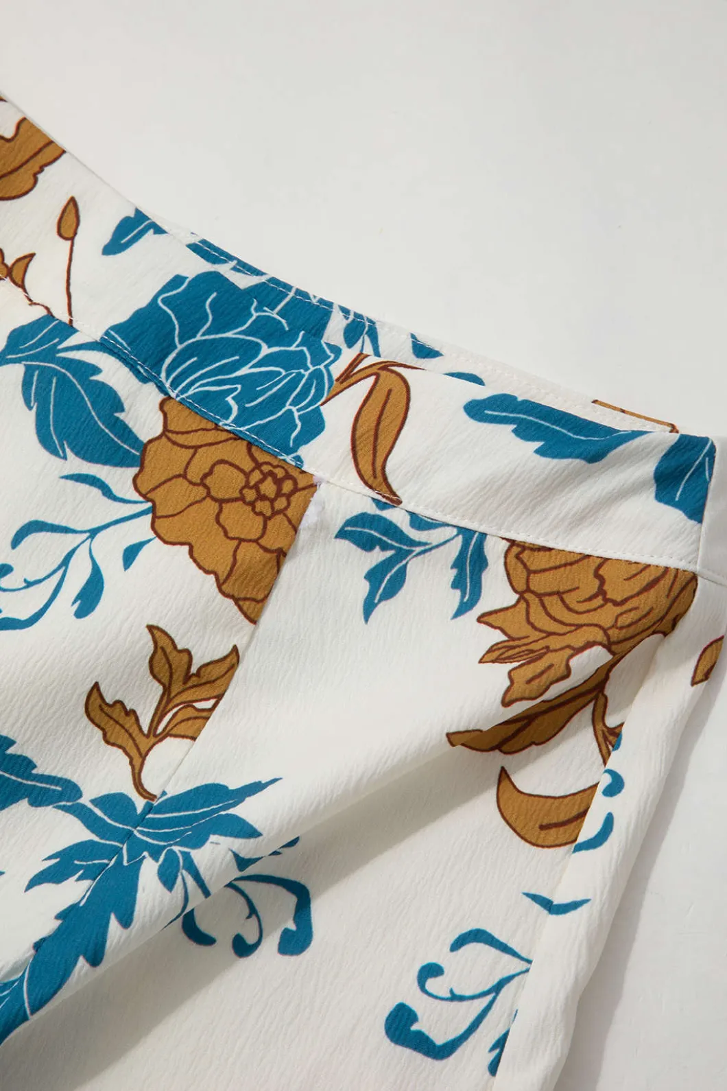 Floral Bra Top And Pocket Shorts And Shirt 3PC Set>MICAS Hot