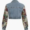 Floral Denim Patchwork Outerwear>MICAS Online