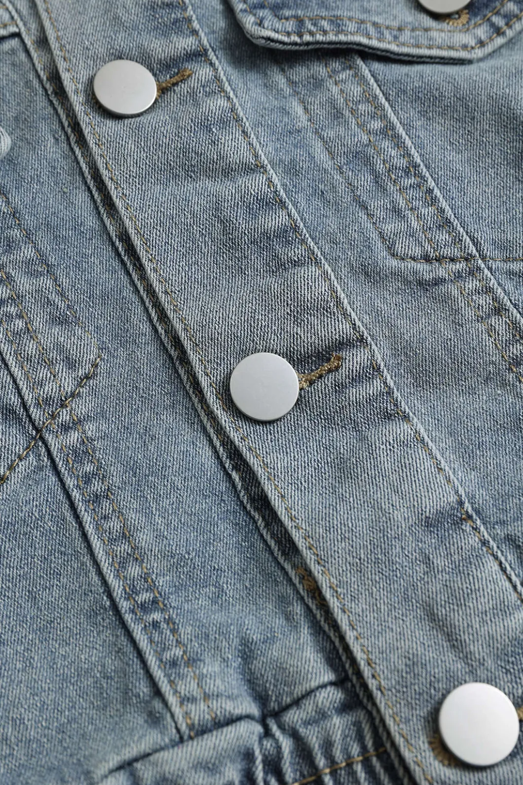 Floral Denim Patchwork Outerwear>MICAS Online