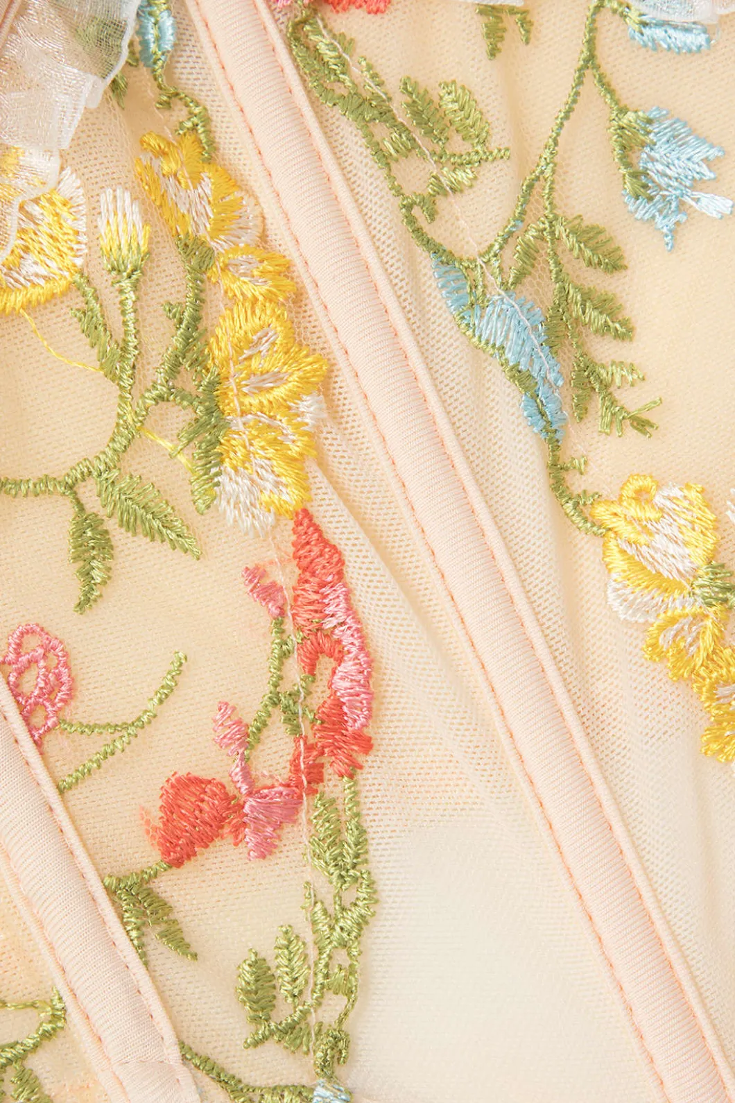 Floral Embroidered Corset Cami Top>MICAS Fashion