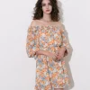 Floral Off The Shoulder Mini Dress>MICAS New