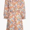 Floral Off The Shoulder Mini Dress>MICAS New