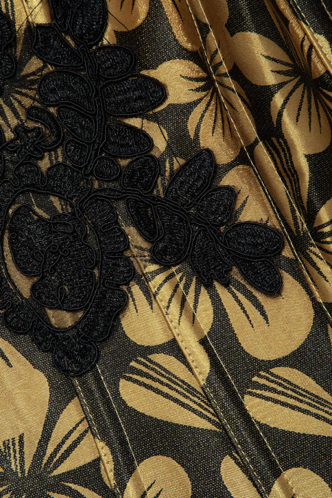 Floral Print Appliques Tube Top>MICAS Sale