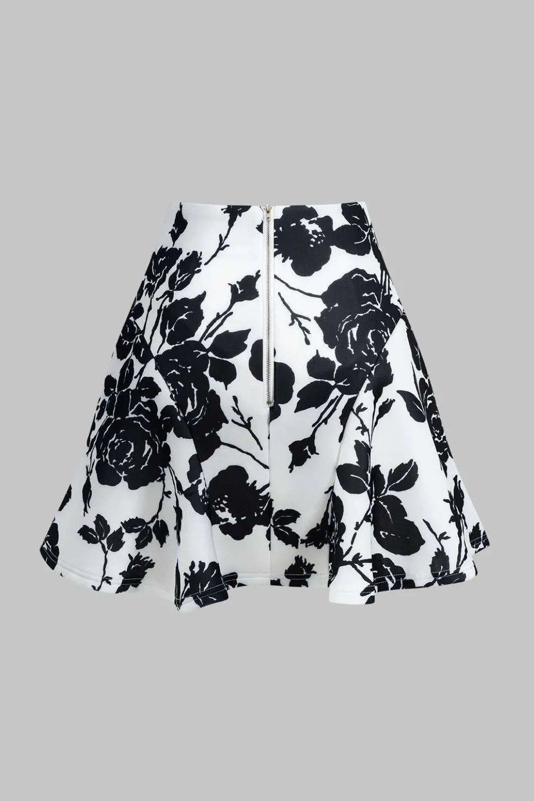 Floral Print Buttoned Long-Sleeve Shirt And Skirt Set>MICAS Online
